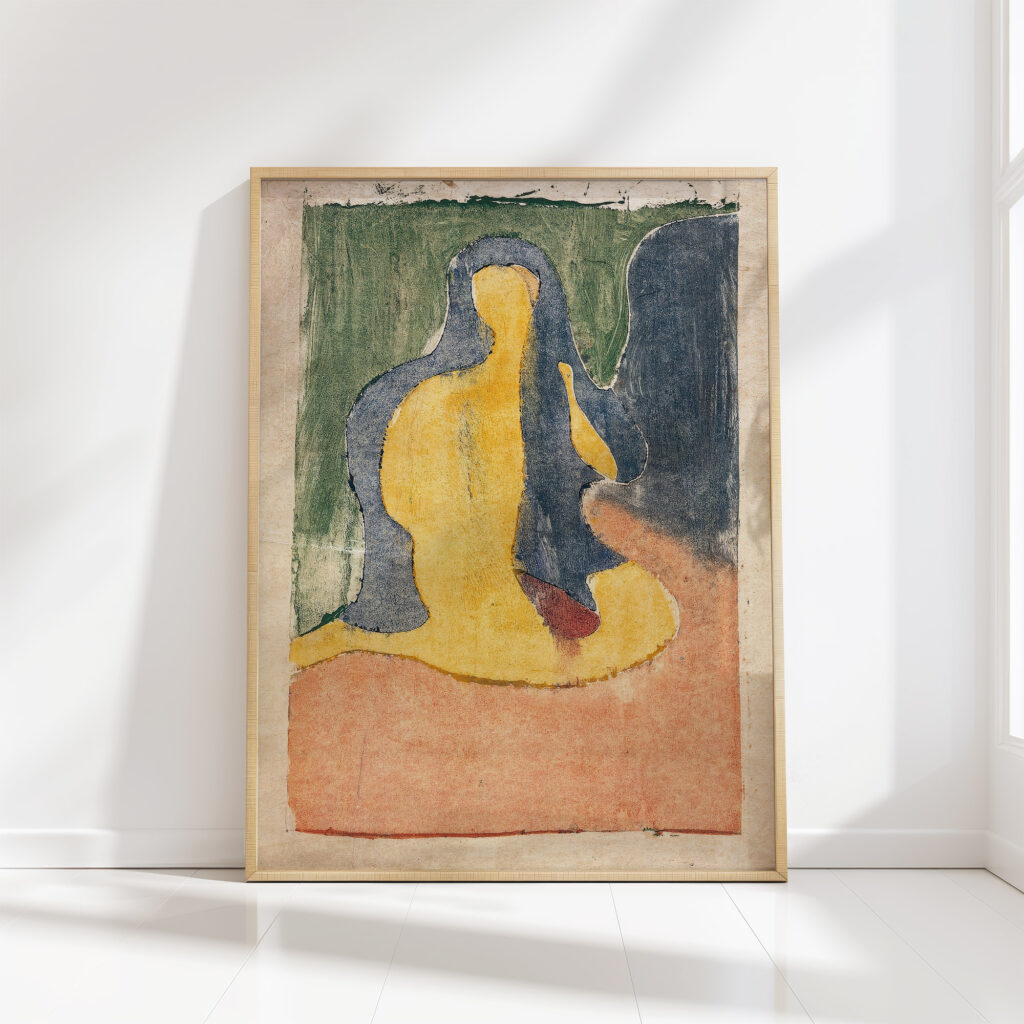 seated nude 1915 edvard munch high quality print