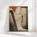 seated sitzende 1929 oskar schlemmer high quality print