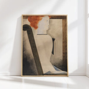 seated sitzende 1929 oskar schlemmer high quality print