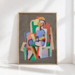 seated young girl 1924 georges valmier high quality print