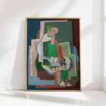 seated young girl portrait of the artist daughter 1926 georges valmier high quality print