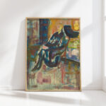 seated young woman 1916 edvard munch high quality print