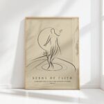 seeds of faith minimalist christian print