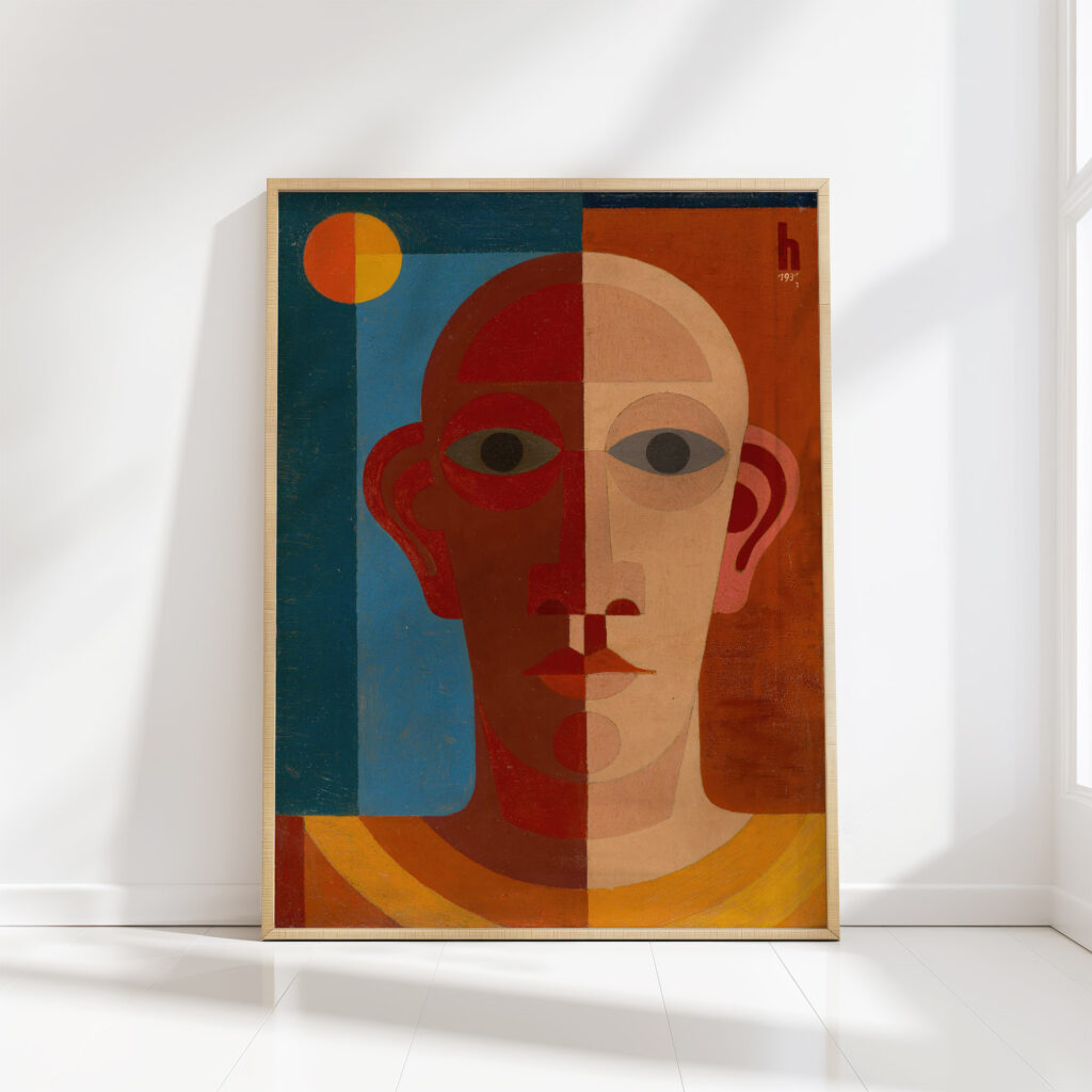 self portrait 1931 heinrich hoerle high quality print