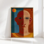 self portrait 1931 heinrich hoerle high quality print