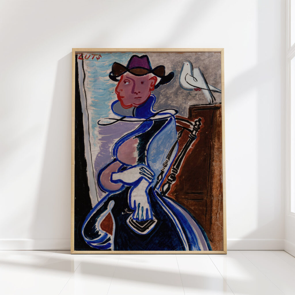 self portrait 1940s karin luts high quality print