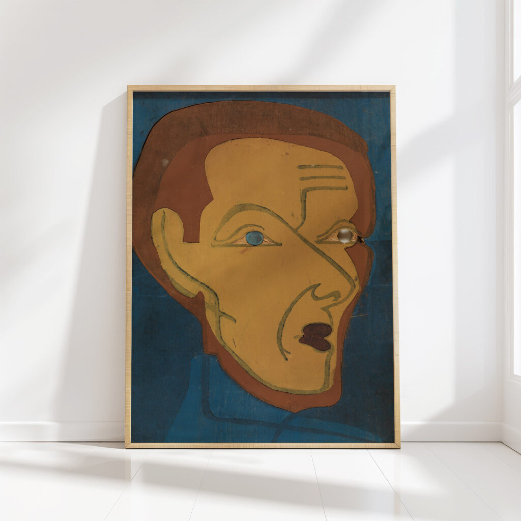 self portrait color stick i 1932 ernst ludwig kirchner high quality print