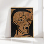 self portrait drawing stick 1932 ernst ludwig kirchner high quality print