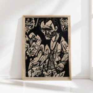 self portrait with brushes 1925 hermann scherer high quality print