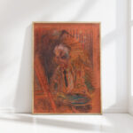 self portrait with coat 1925 1930 arnold peter weisz kubincan high quality print