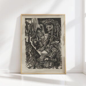self portrait with dancing death 1917 1918 ernst ludwig kirchner high quality print