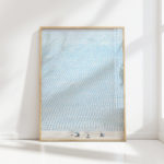 serene ocean waves sailboats artistic print