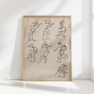 seven dancing figures in three registers 1910 1915 henri gaudier brzeska high quality print