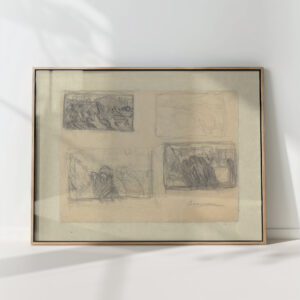 sheet of studies 1910 umberto boccioni high quality print