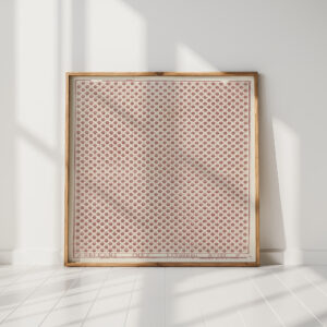 sheet with alternating pattern of flowers and four points unknown high quality print