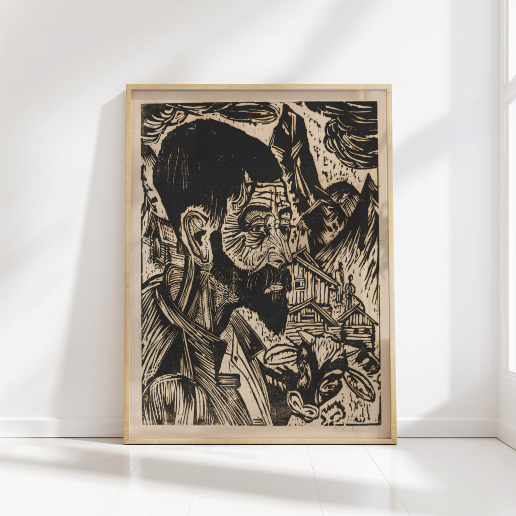 shepherd head martin schmied 1917 ernst ludwig kirchner high quality print
