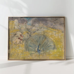 showy peacock and two turkeys 1873 1917 theo van hoytema high quality print