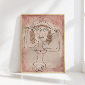 singer of the comic opera 1923 paul klee high quality print