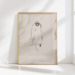 sitting bird of prey eagle 1908 edvard munch high quality print