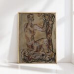 sitting pink nude 1928 frits van den berghe high quality print