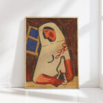 sitting woman 1938 mikulas galanda high quality print