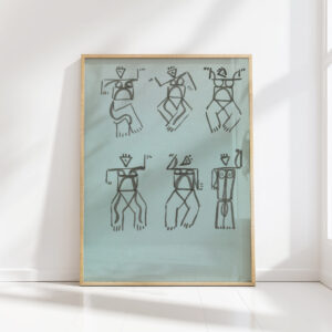 six studies of dancing figures 1910 1915 henri gaudier brzeska high quality print