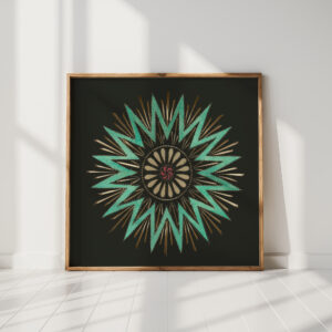 sixteen pointed star ca 1780 unknown high quality print