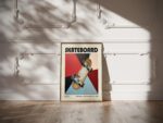 skateboard mid century print vibrant geometric design