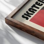 skateboard mid century print vibrant geometric design 3