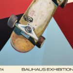 skateboard mid century print vibrant geometric design 4