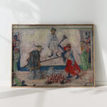 skeletons fighting over the body of a hanged man 1891 james ensor high quality print