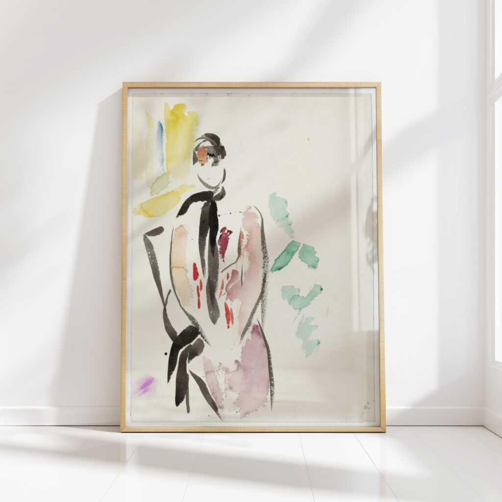 sketch for a portrait of mrs de carniere wouters wife of the artist 1892 1916 rik wouters high quality print