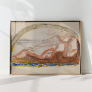 sketch for the artwork the golden age 1902 magnus enckell high quality print