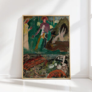 sketch for the painting saint george piercing a dragon 1909 tadeusz makowski high quality print