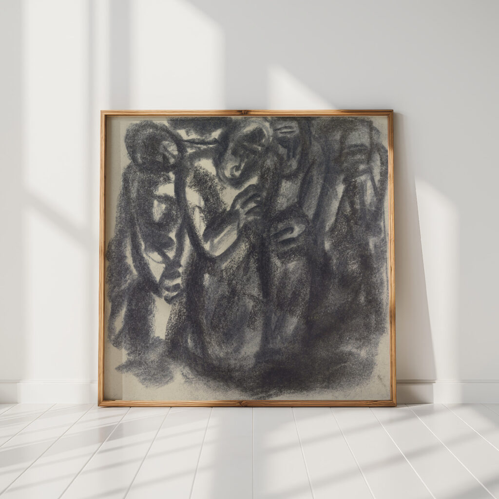 sketch of a group of people 1891 leo gestel high quality print