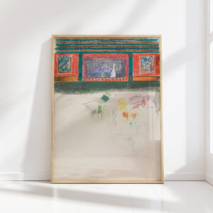 sketch of figures and poles 1912 spencer frederick gore high quality print