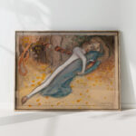 sketch of the young man and the pierced maid 1907 akseli gallen kallela high quality print