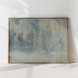 sketches of people including a female nude 1842 1883 gustave dore high quality print