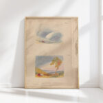 sky study turners principle no 11 landscape with hills and tree no 12 thomas sully high quality print