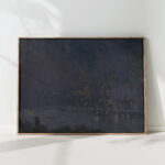 skyscrapers at night 1910 joseph pennell high quality print