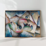 sleeping figures in a nocturnal mountain landscape 1917 arnold topp high quality print