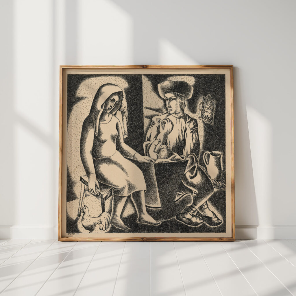 slovak family 1929 mikulas galanda high quality print