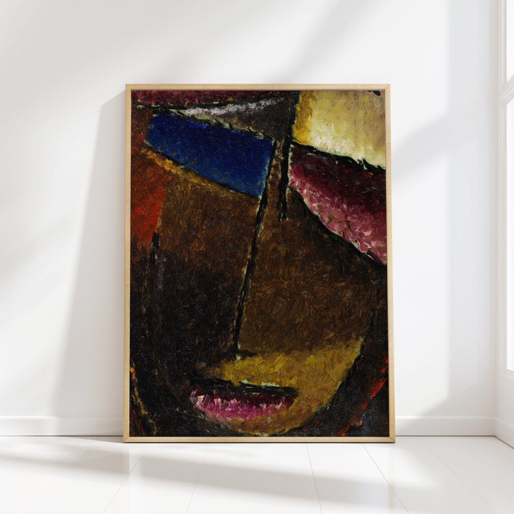 small abstract head 1934 alexej von jawlensky high quality print