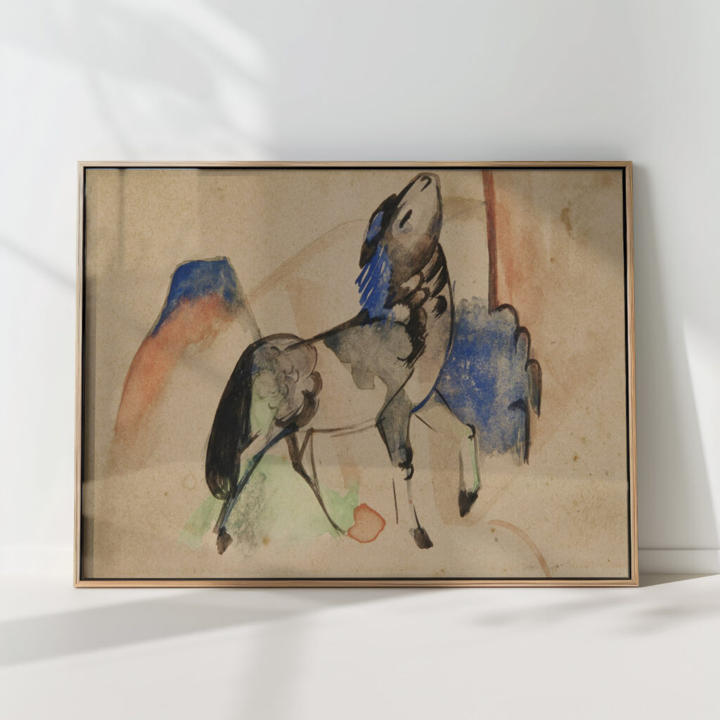 small mythical creature ii franz marc high quality print