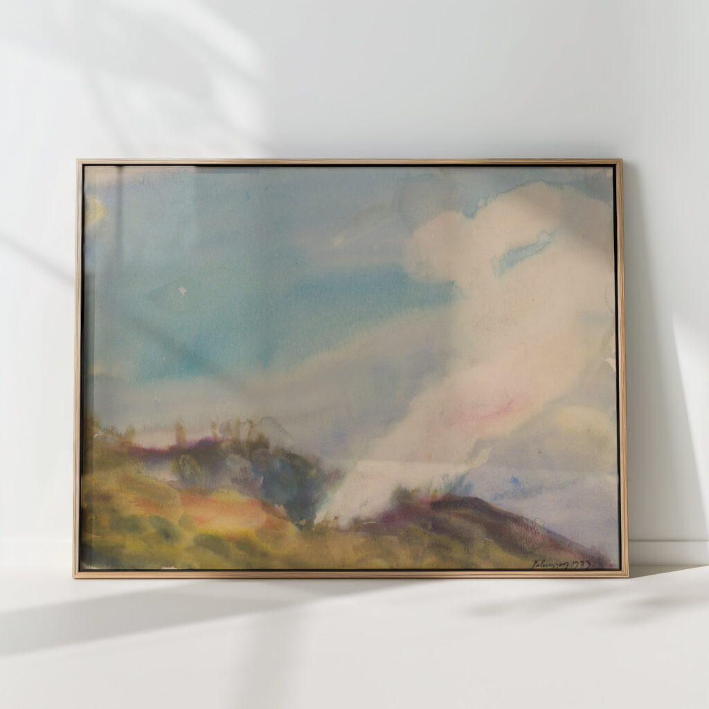 smoldering autumn fire 1933 zolo palugyay high quality print