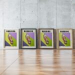 sneaker mid century print vivid bold design 2