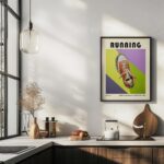 sneaker mid century print vivid bold design 5