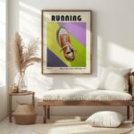 sneaker mid century print vivid bold design 6