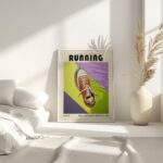 sneaker mid century print vivid bold design 7