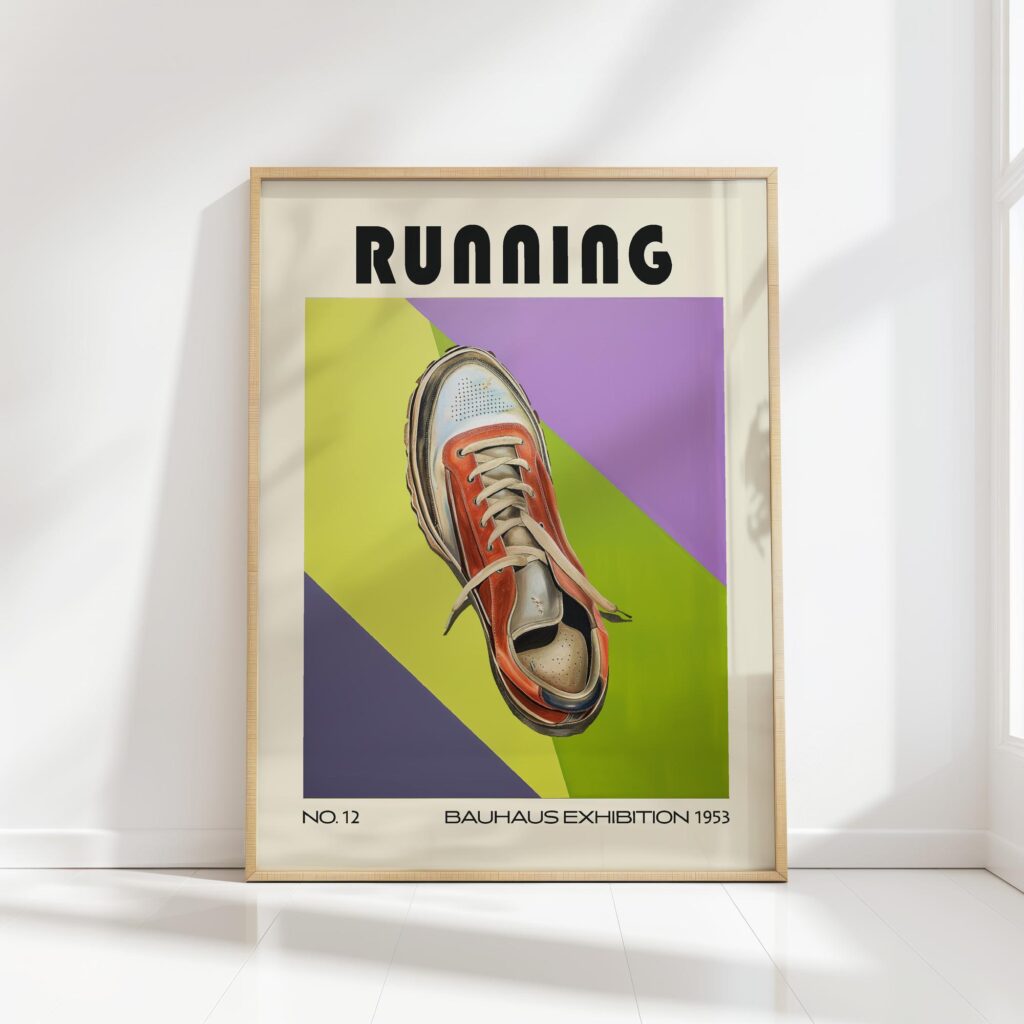 sneaker mid century print vivid bold design 8